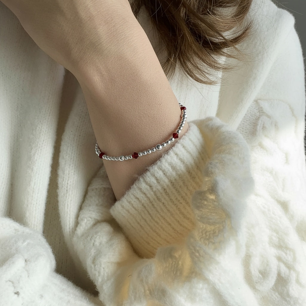 Garnet January Birthstone | 14K Gold-Filled & 925 Sterling Silver