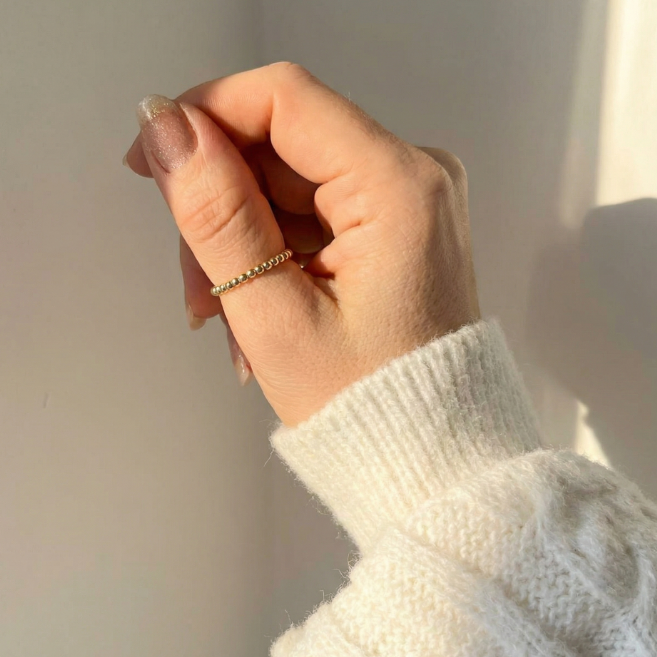 Beaded Ring | 14k Gold-Filled