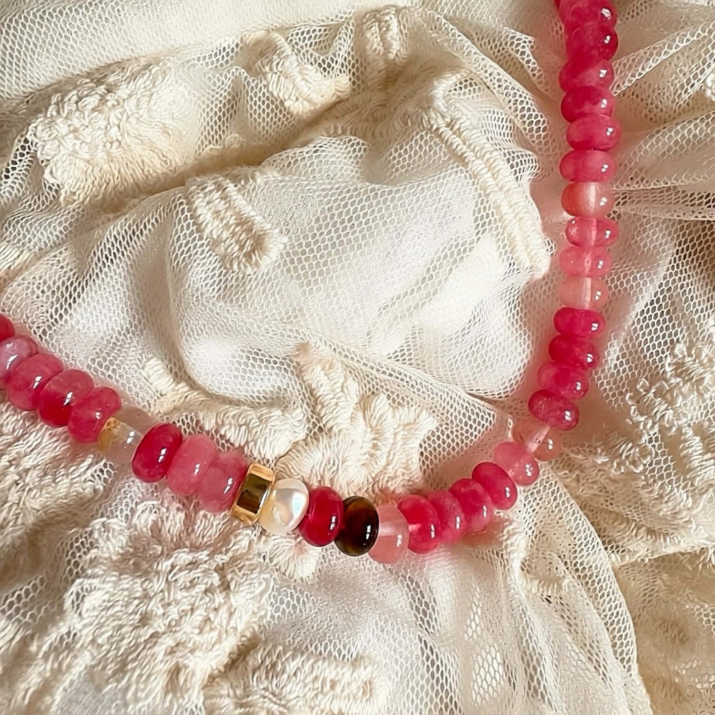 The Blush Escape Necklace |  With Freshwater Pearl