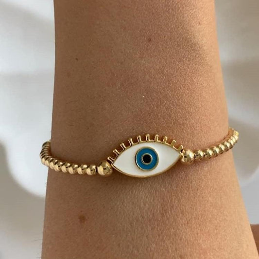 Evil Eye Bracelet 14K Gold Filled