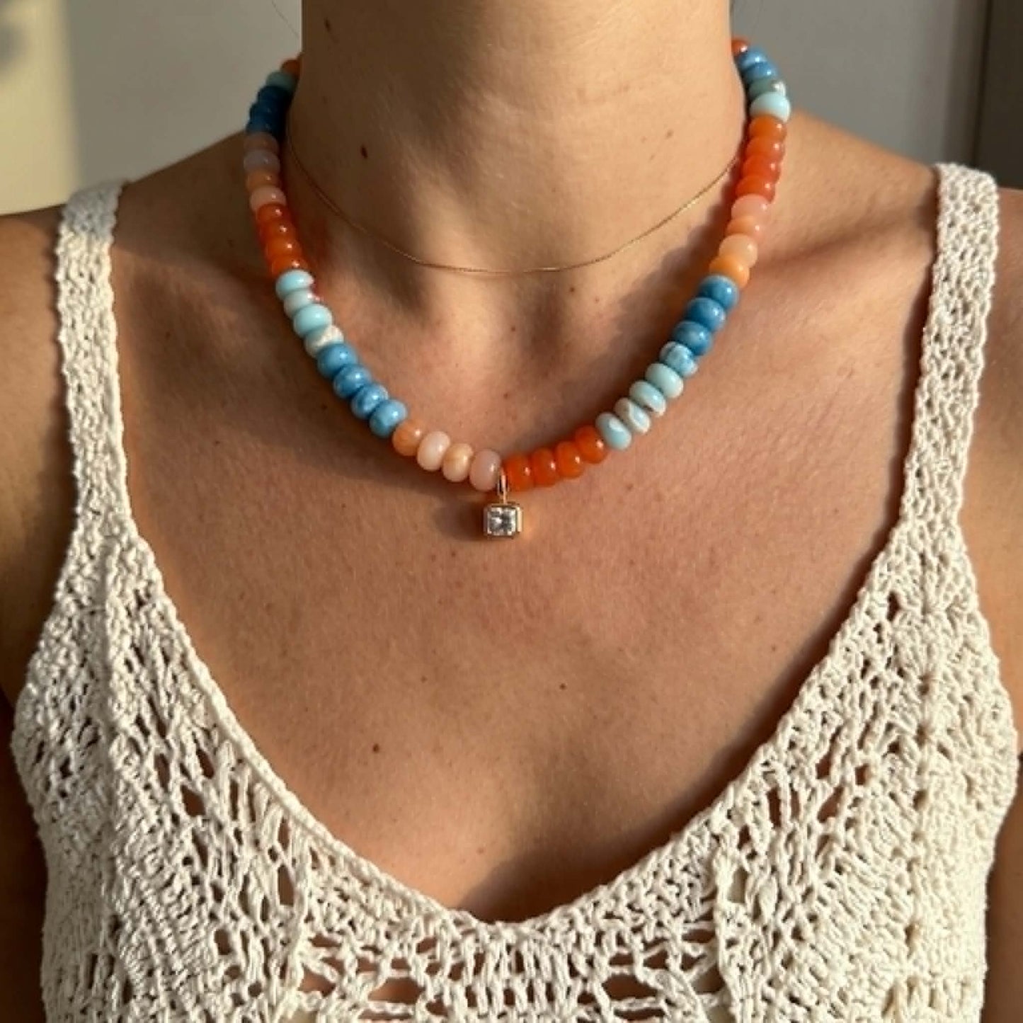 The Portofino Necklace |  With CZ Pendant