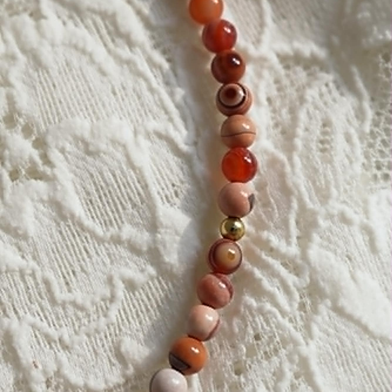 4mm Smooth Round Gobi Agate Necklace