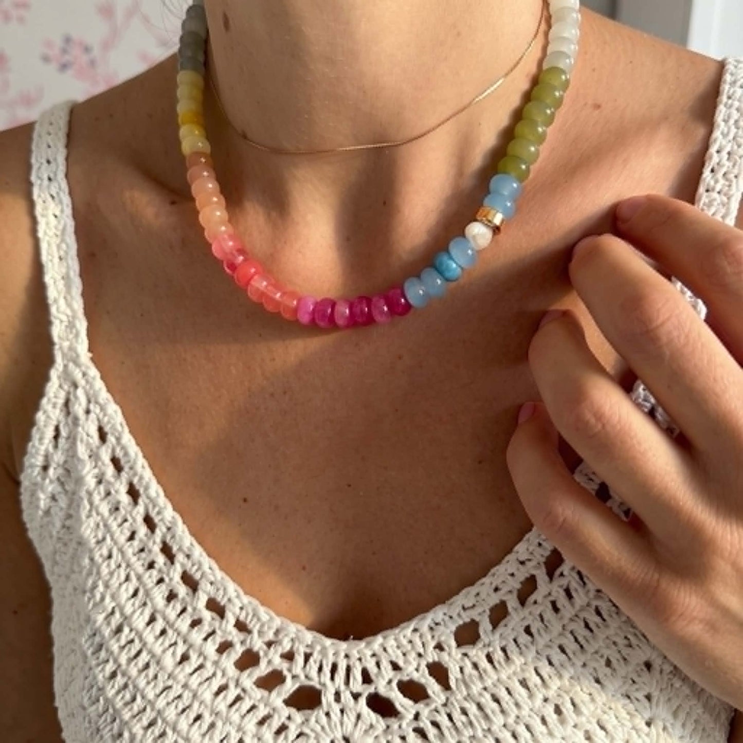 The French Garden Necklace |  With Freshwater Pearl