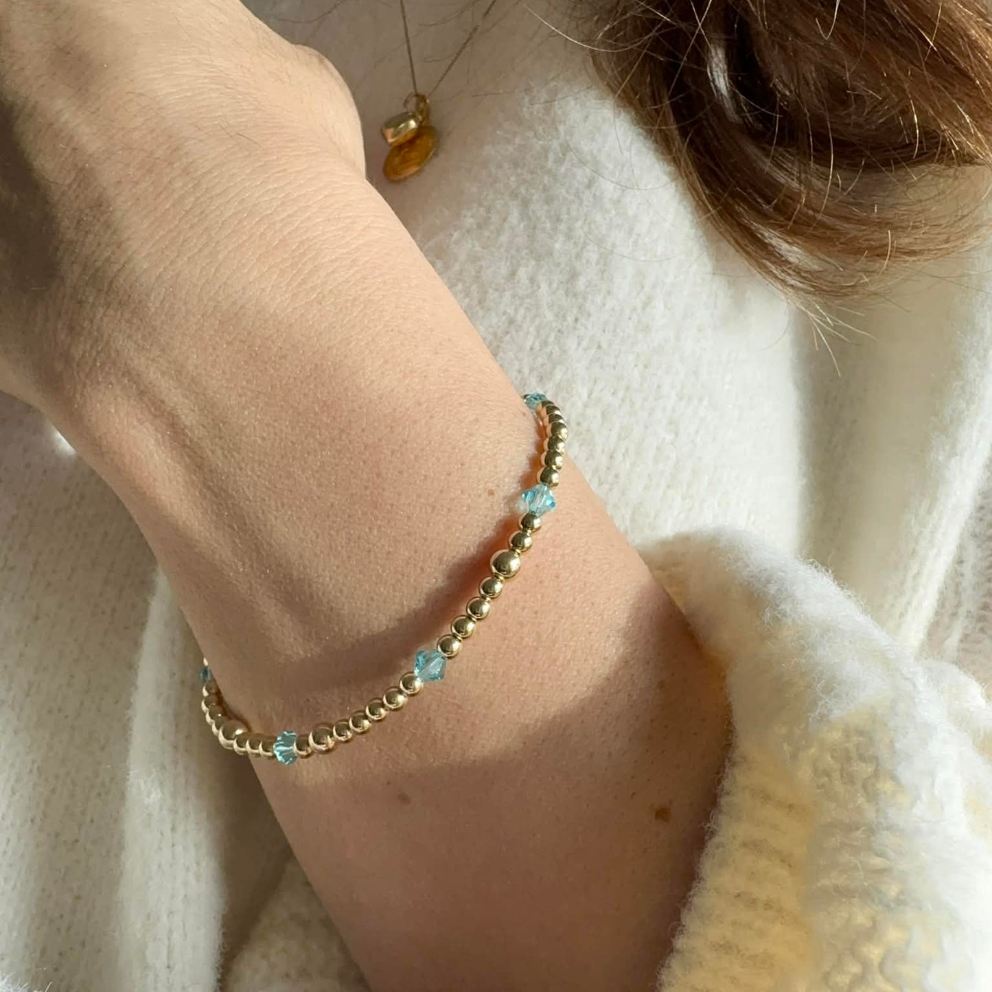 Aquamarine March Birthstone |  14K Gold-Filled & 925 Sterling Silver