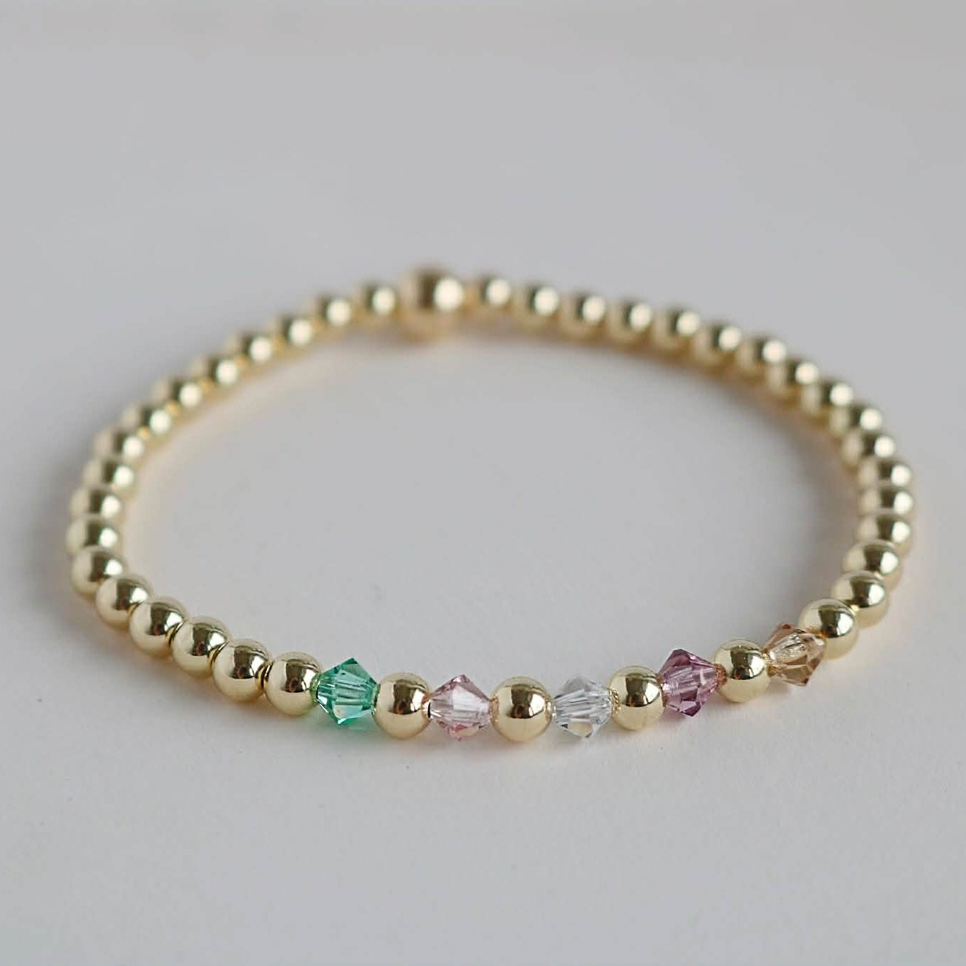 The Heirloom Bracelet | 14K Gold-Filled With Crystal Birthstone Beads