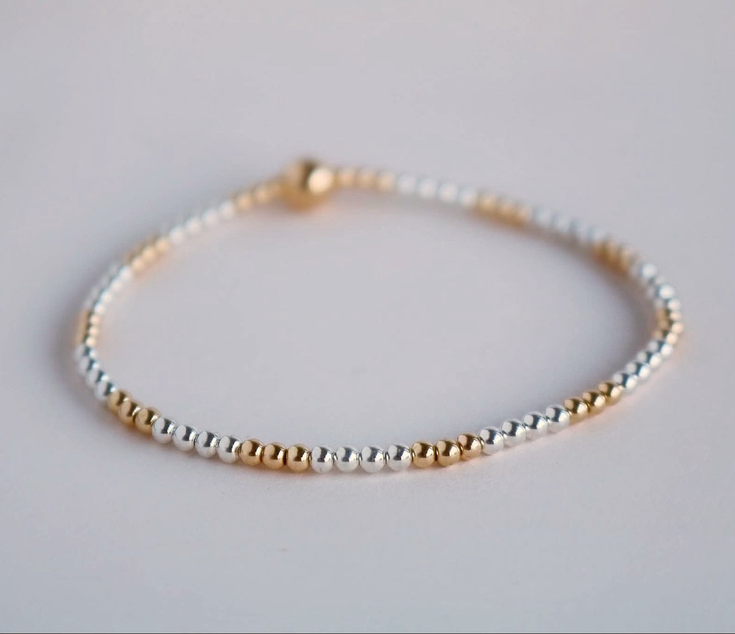 2.5mm Mixed Metal Bracelet | 14K Gold-Filled & 925 Sterling Silver