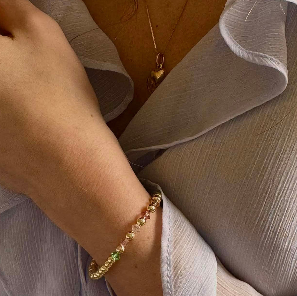 The Heirloom Bracelet | 14K Gold-Filled With Crystal Birthstone Beads