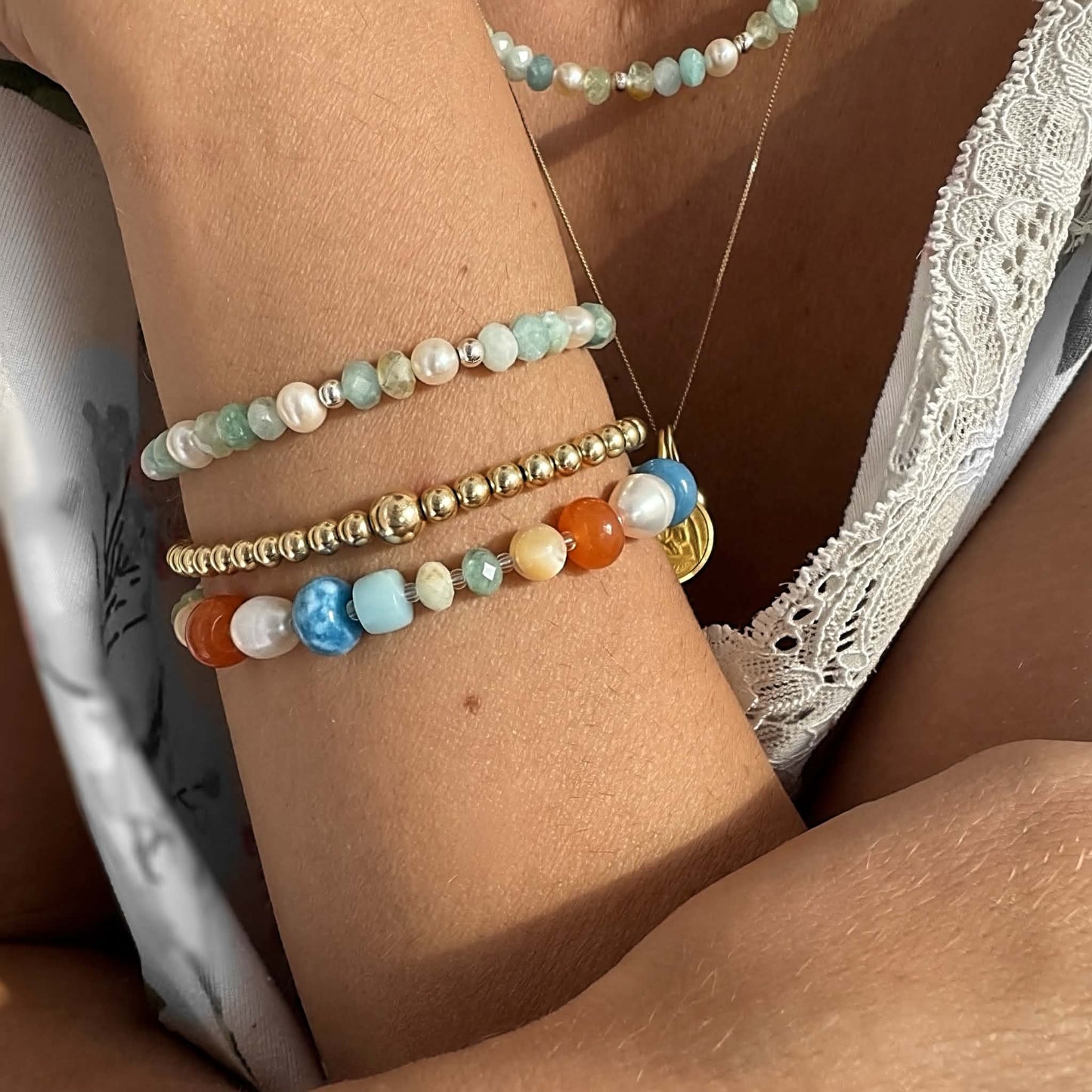 Coastal Gemstone Bracelet