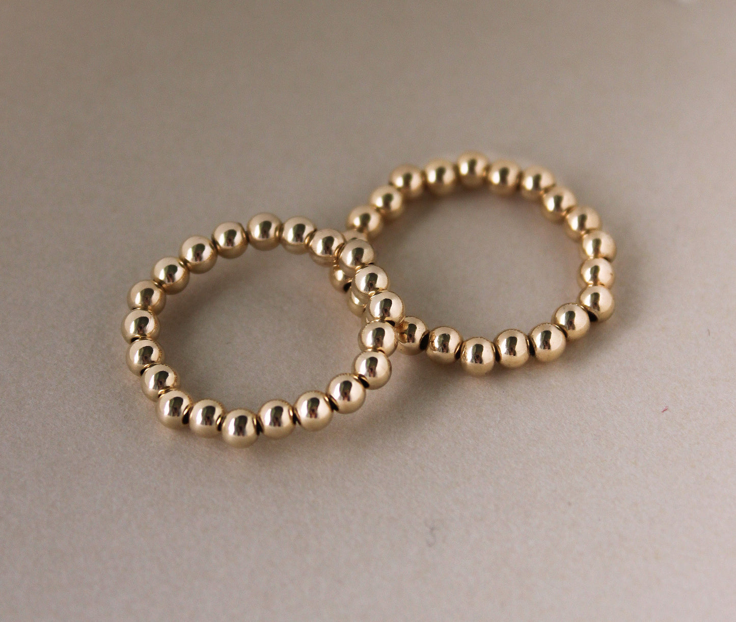 Gold Beaded Ring