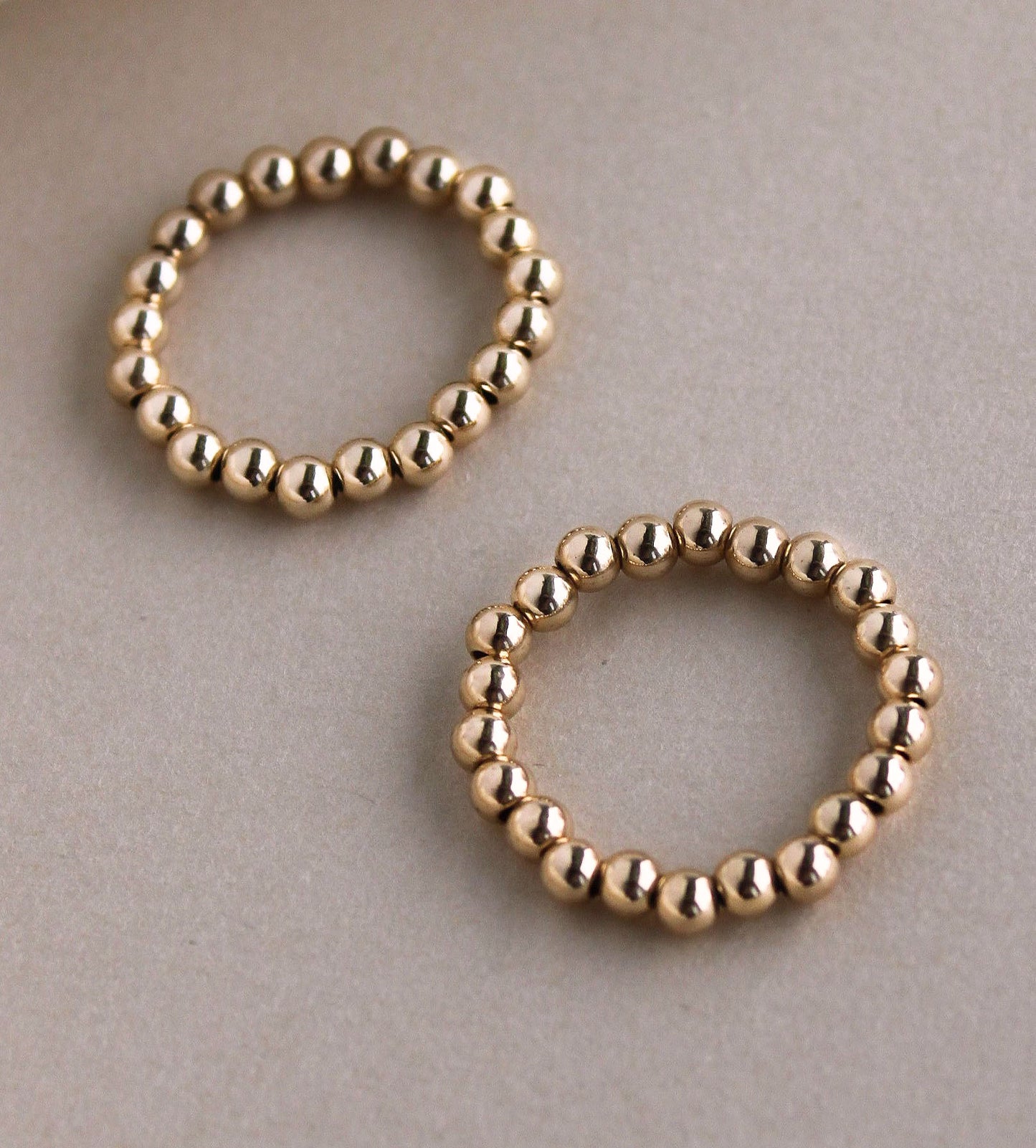 Gold Beaded Ring