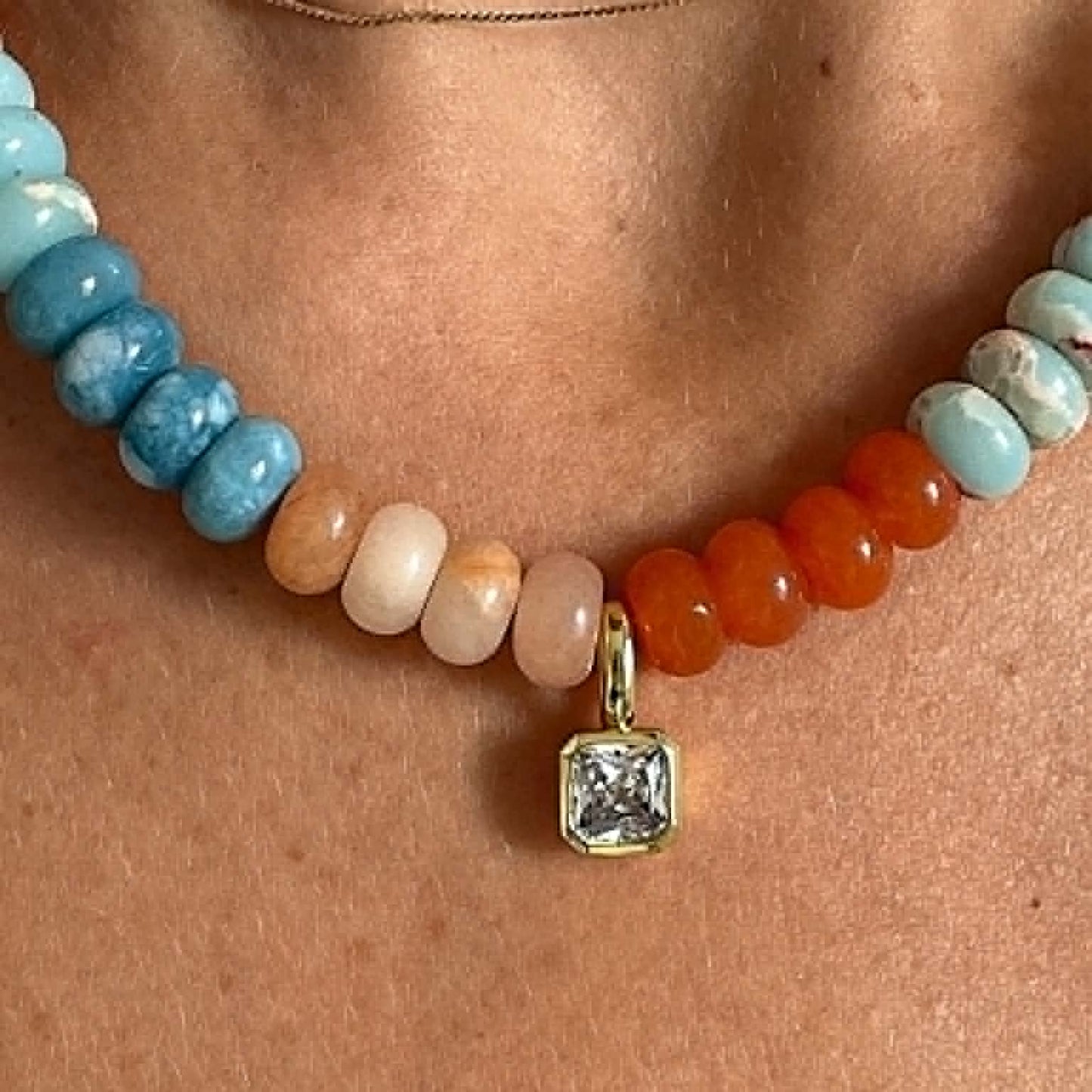 The Portofino Necklace |  With CZ Pendant