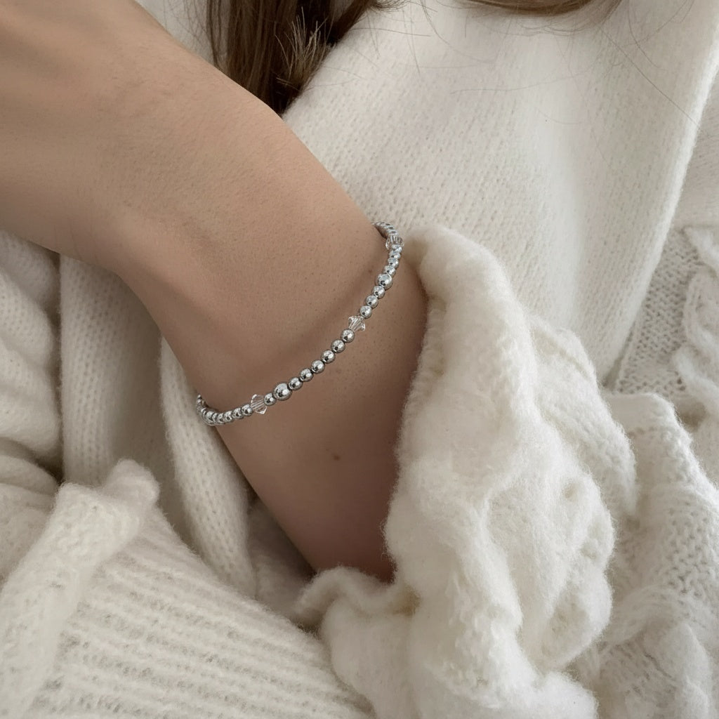 Crystal April Birthstone |  14K Gold-Filled & 925 Sterling Silver