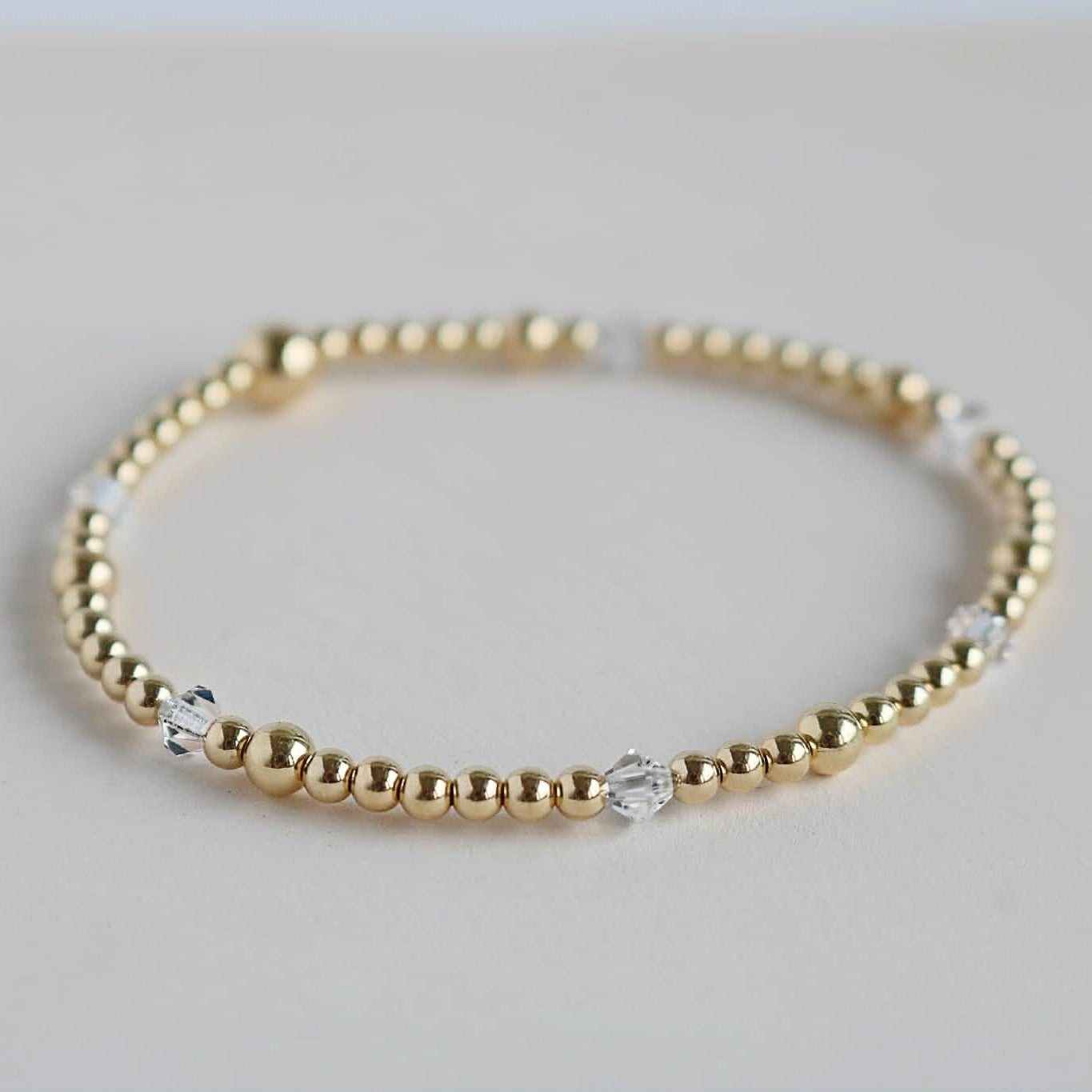 Crystal April Birthstone |  14K Gold-Filled & 925 Sterling Silver