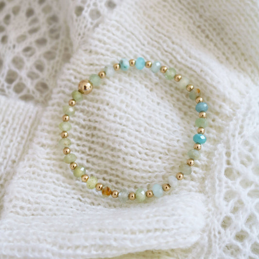 Aquamarine and Gold | March Birthstone