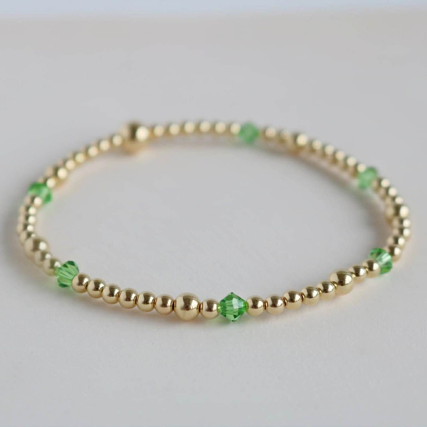 Peridot August Birthstone |  14K Gold-Filled & 925 Sterling Silver