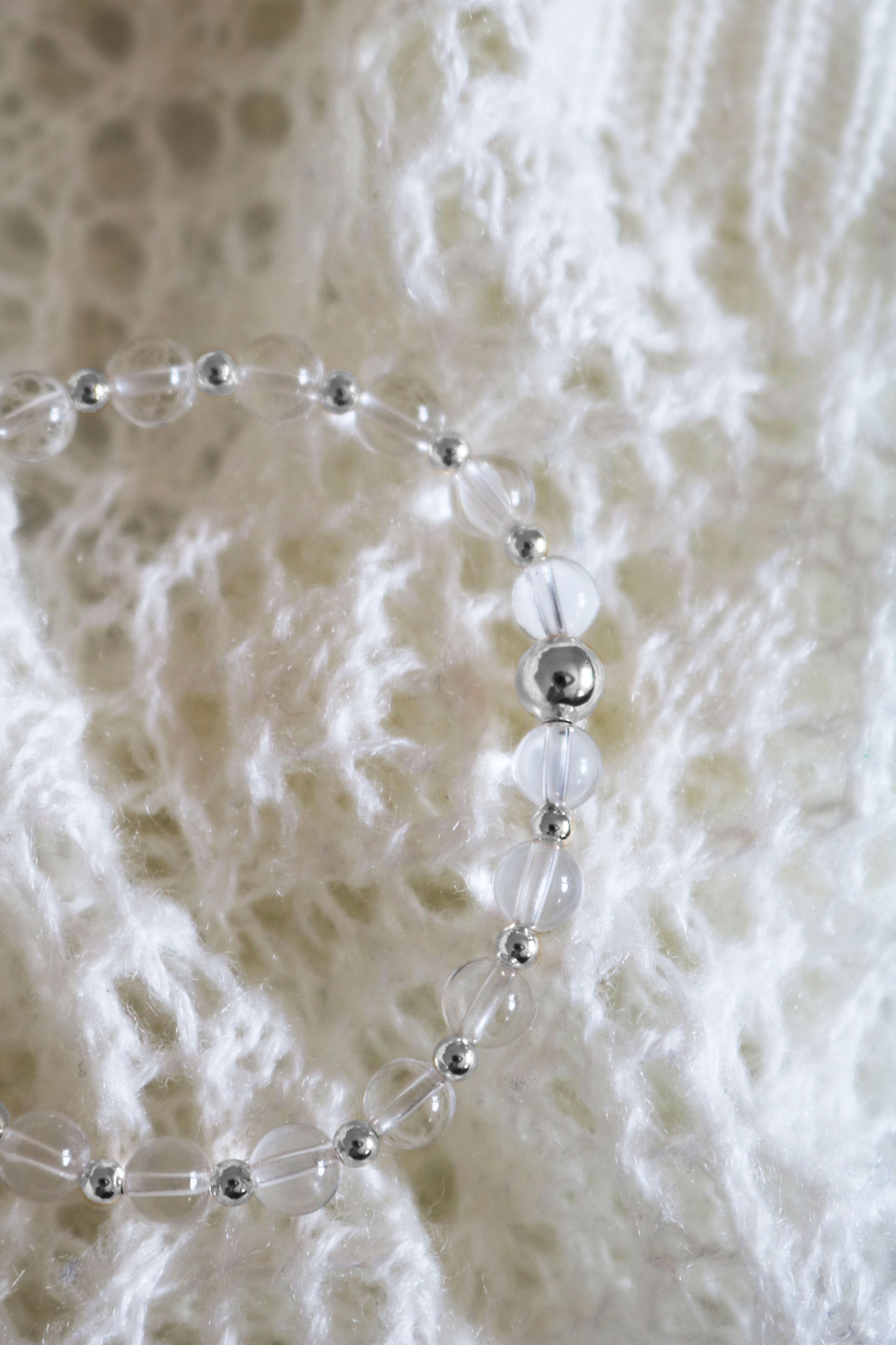 Clear Quartz and Silver | April Birthstone