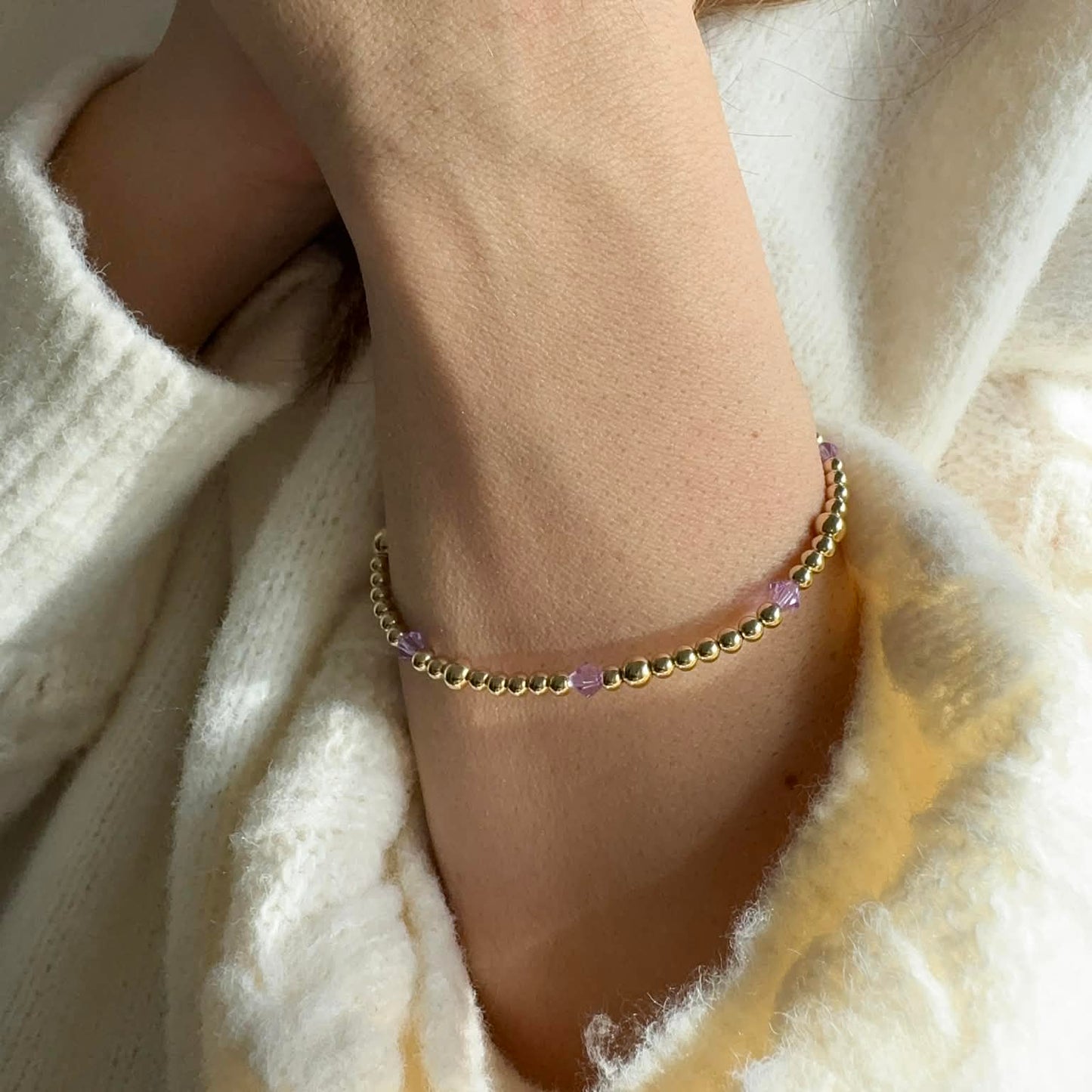 Amethyst February Birthstone |  14K Gold-Filled & 925 Sterling Silver