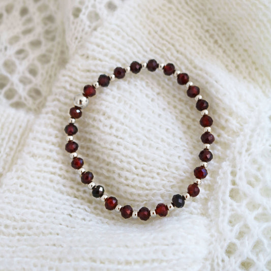 Garnet and Silver | January Birthstone