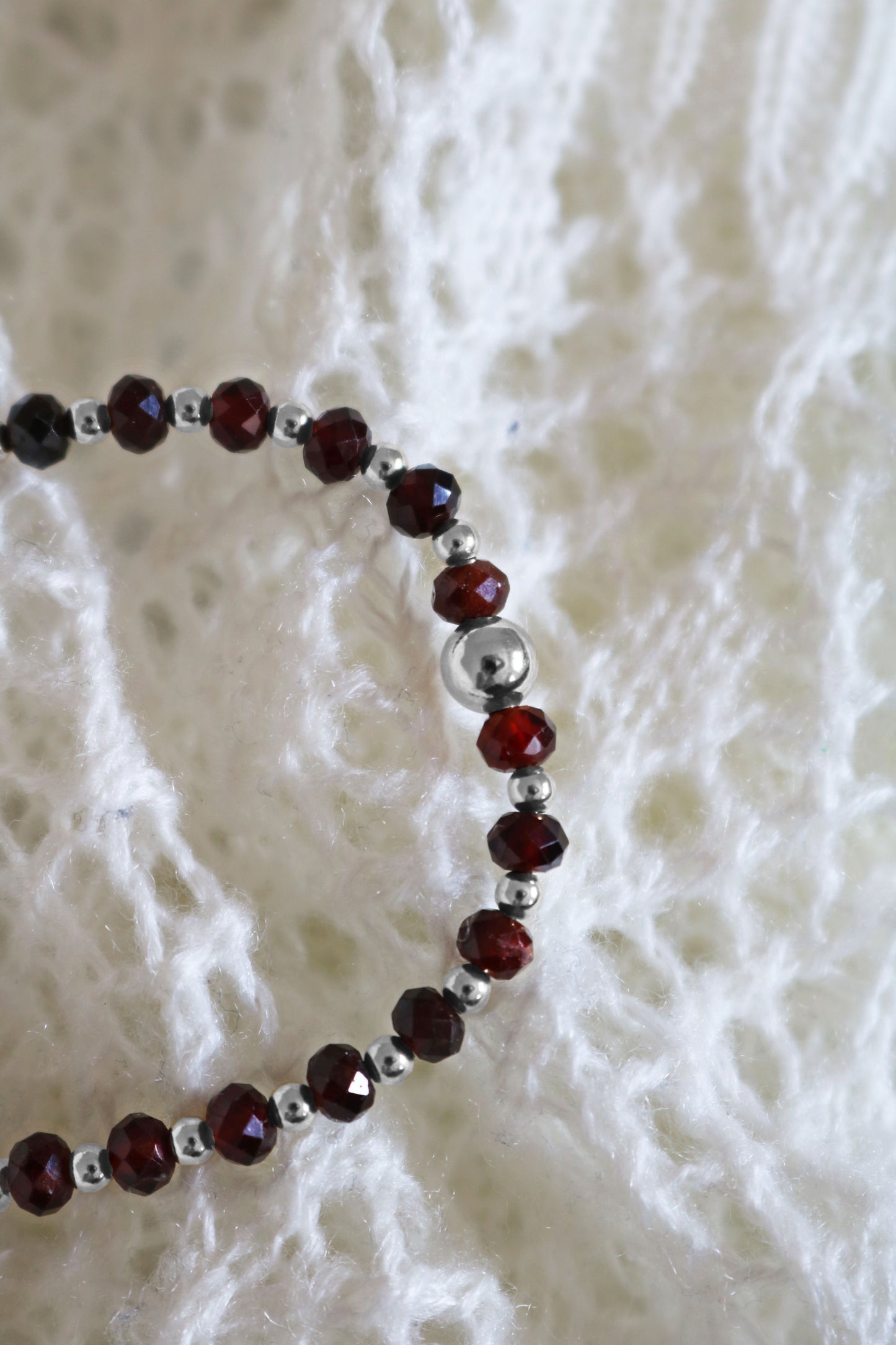 Garnet and Silver | January Birthstone