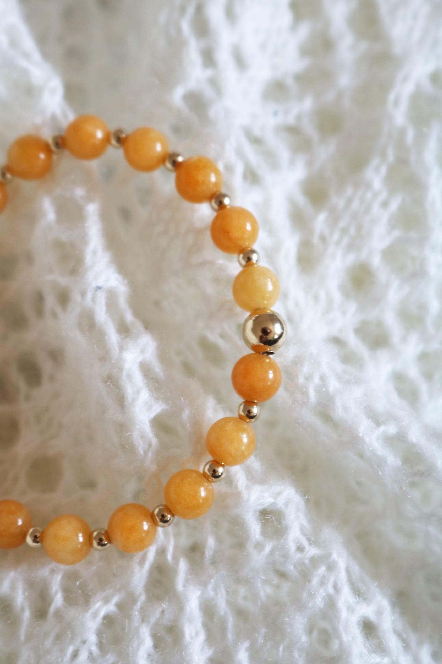 Yellow Jade and Gold | November Birthstone