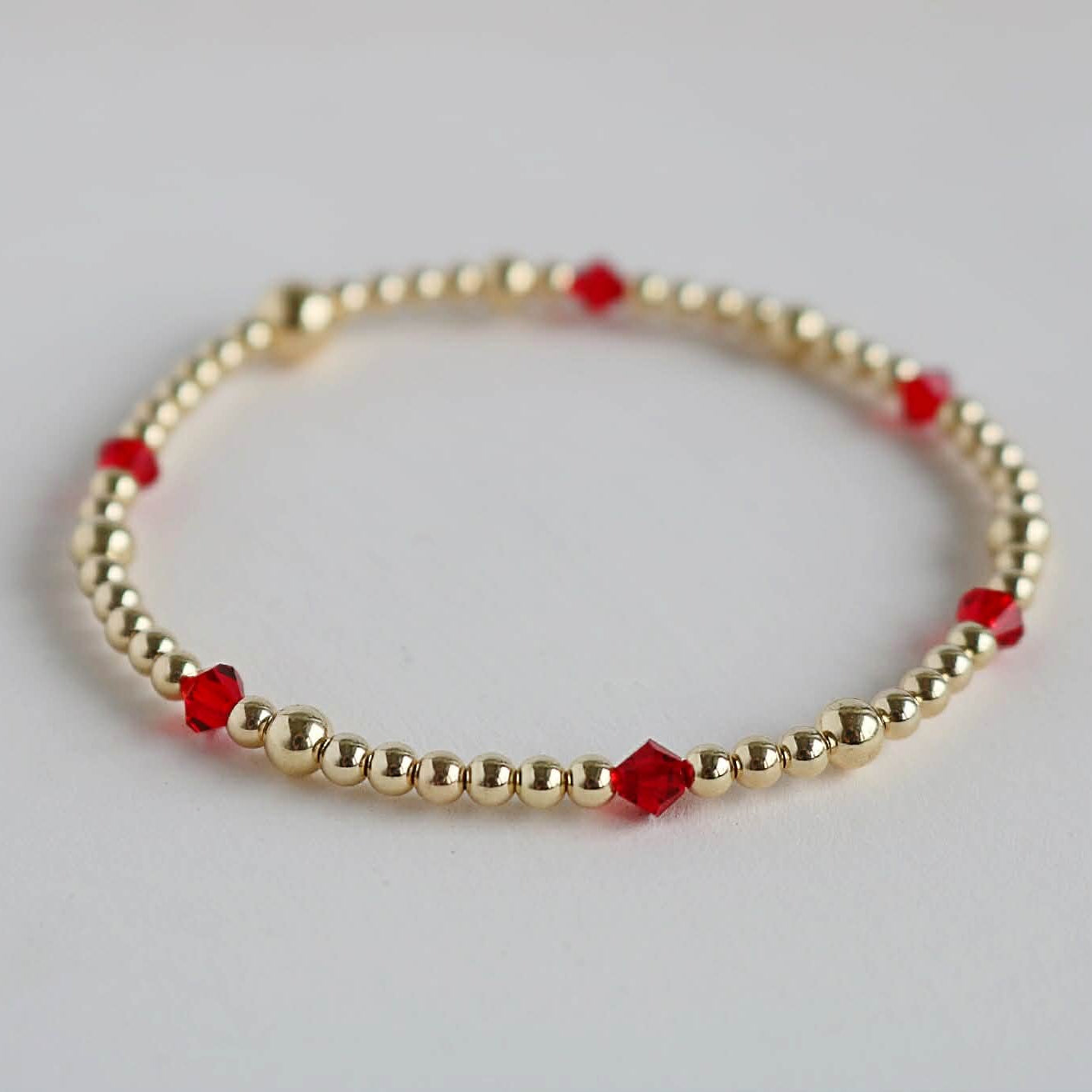 Ruby July Birthstone |  14K Gold-Filled & 925 Sterling Silver