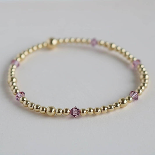Light Amethyst June Birthstone |  14K Gold-Filled & 925 Sterling Silver