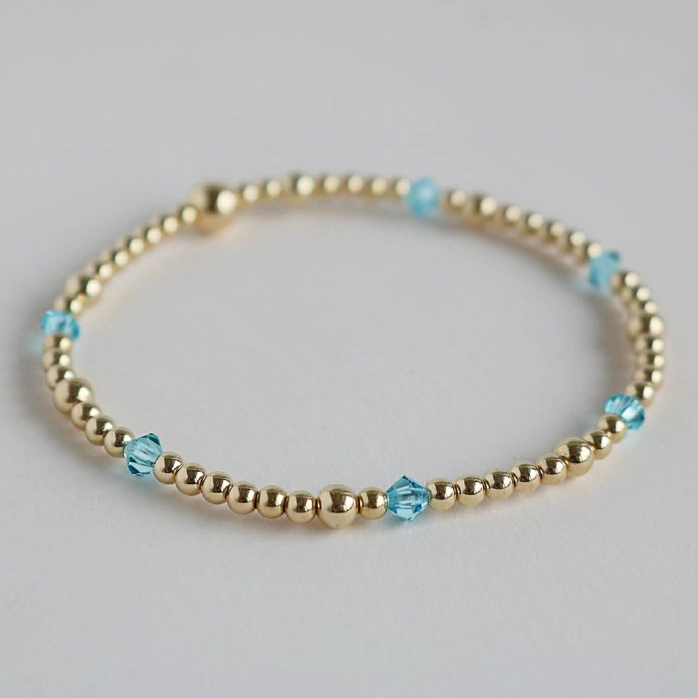 Aquamarine March Birthstone |  14K Gold-Filled & 925 Sterling Silver