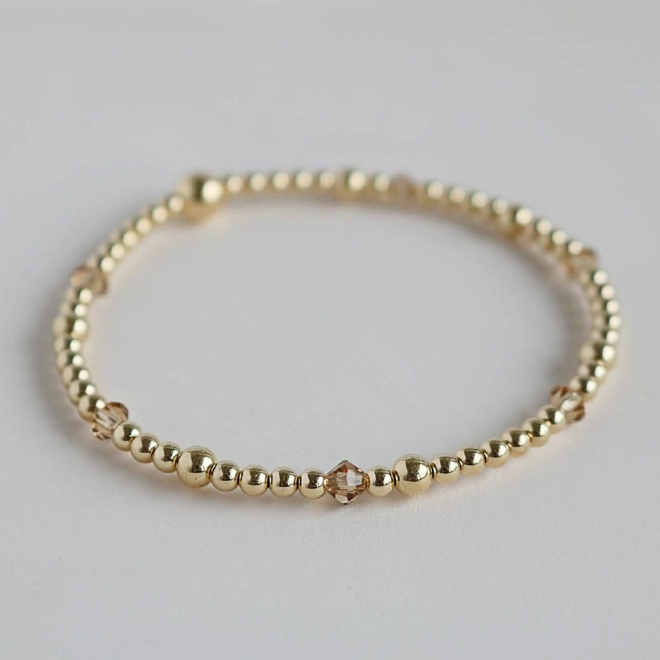 Light Topaz November Birthstone |  14K Gold-Filled & 925 Sterling Silver
