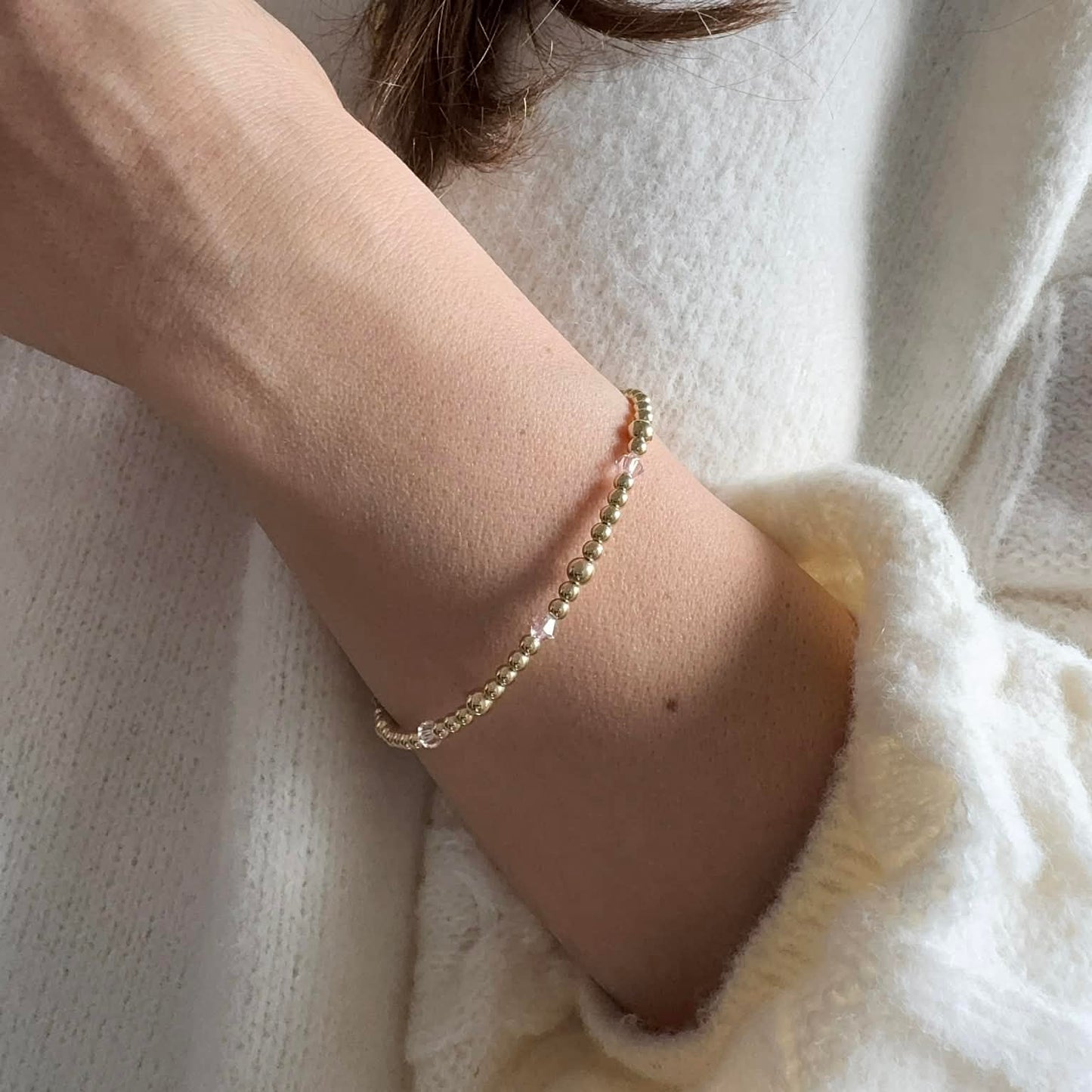 Rose October Birthstone |  14K Gold-Filled & 925 Sterling Silver