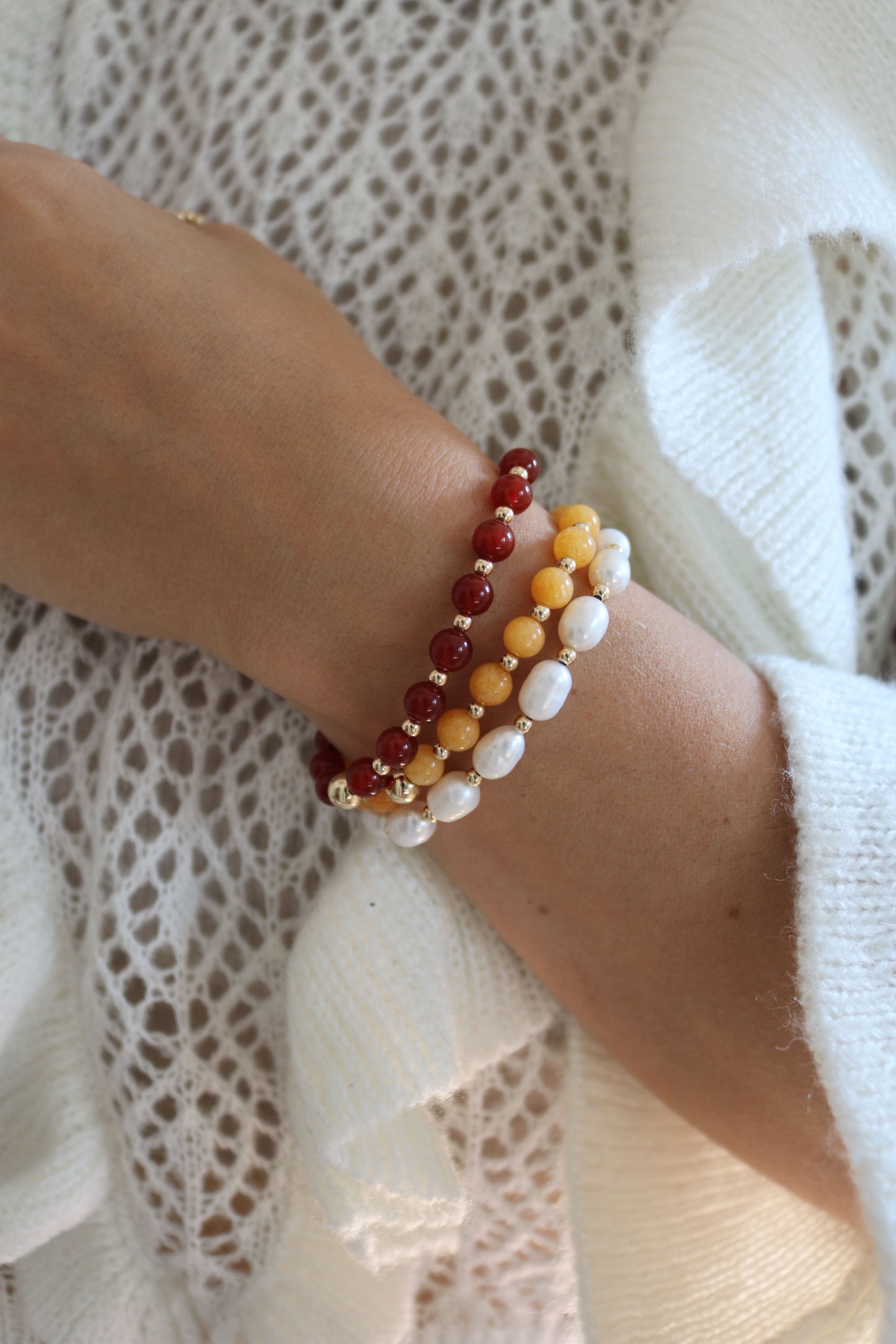 Red Jade and Gold | July Birthstone