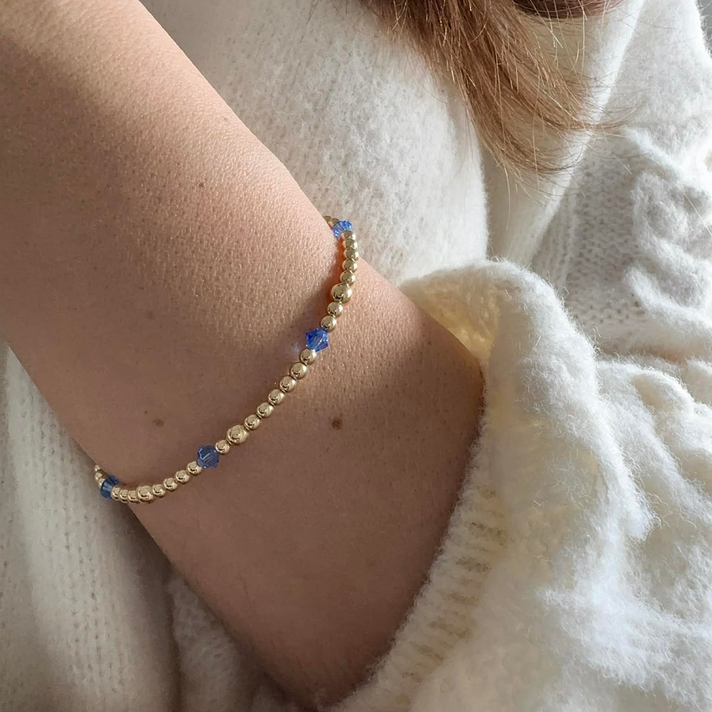 Sapphire September Birthstone |  14K Gold-Filled & 925 Sterling Silver