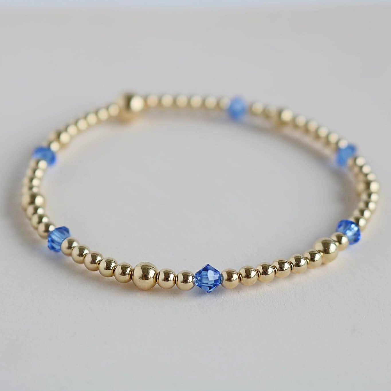 Sapphire September Birthstone |  14K Gold-Filled & 925 Sterling Silver