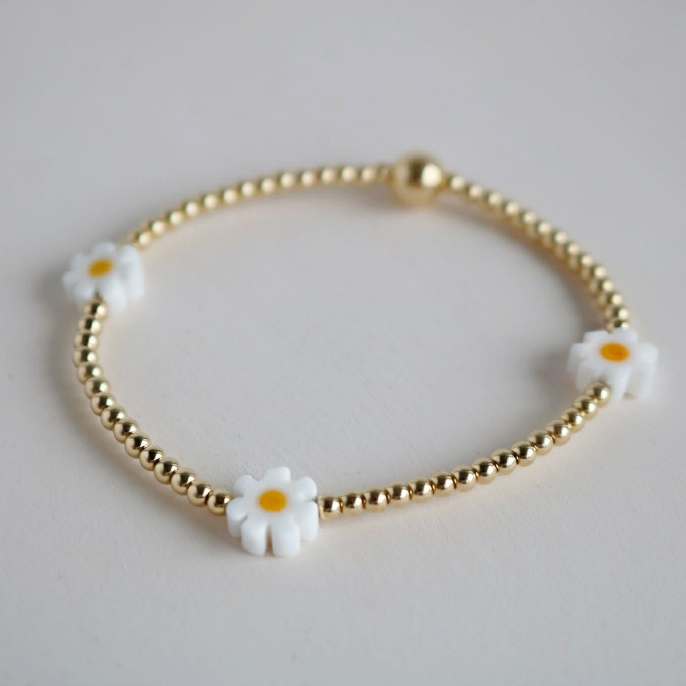 Daisy Bracelet | 14K Gold-Filled & 925 Sterling Silver