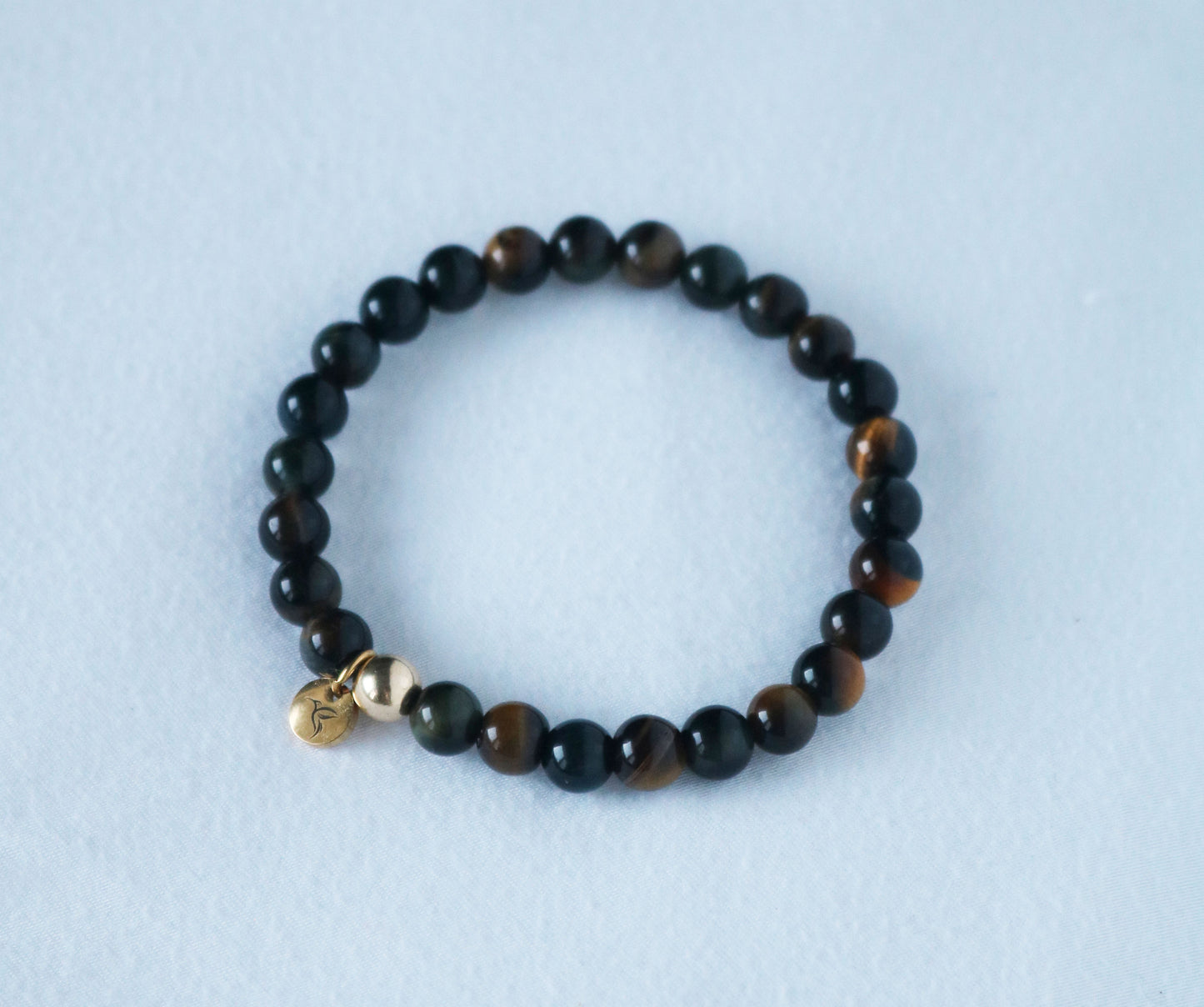 Boys Abundance Bracelet | Tiger's Eye with 14k Gold Filled Bead