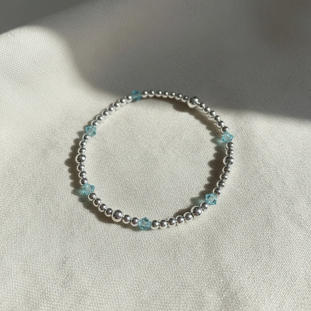 Aquamarine March Birthstone |  14K Gold-Filled & 925 Sterling Silver