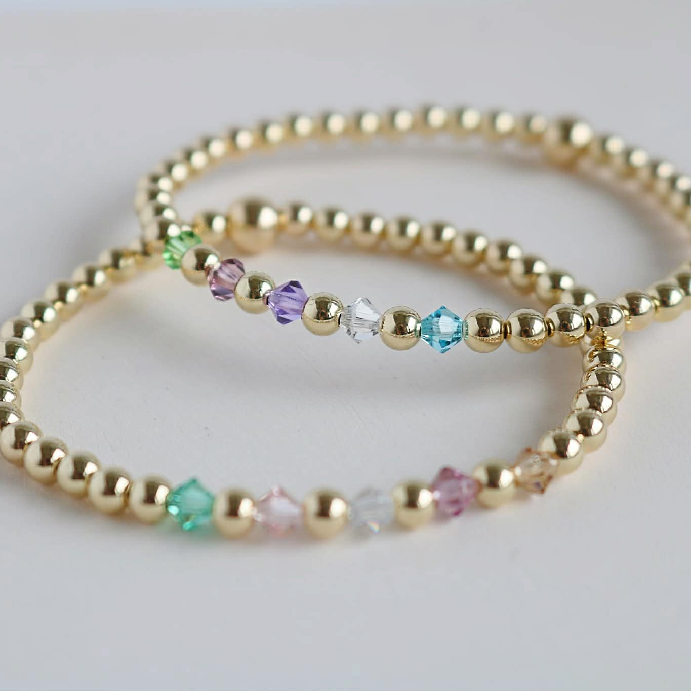 The Heirloom Bracelet | 14K Gold-Filled With Crystal Birthstone Beads
