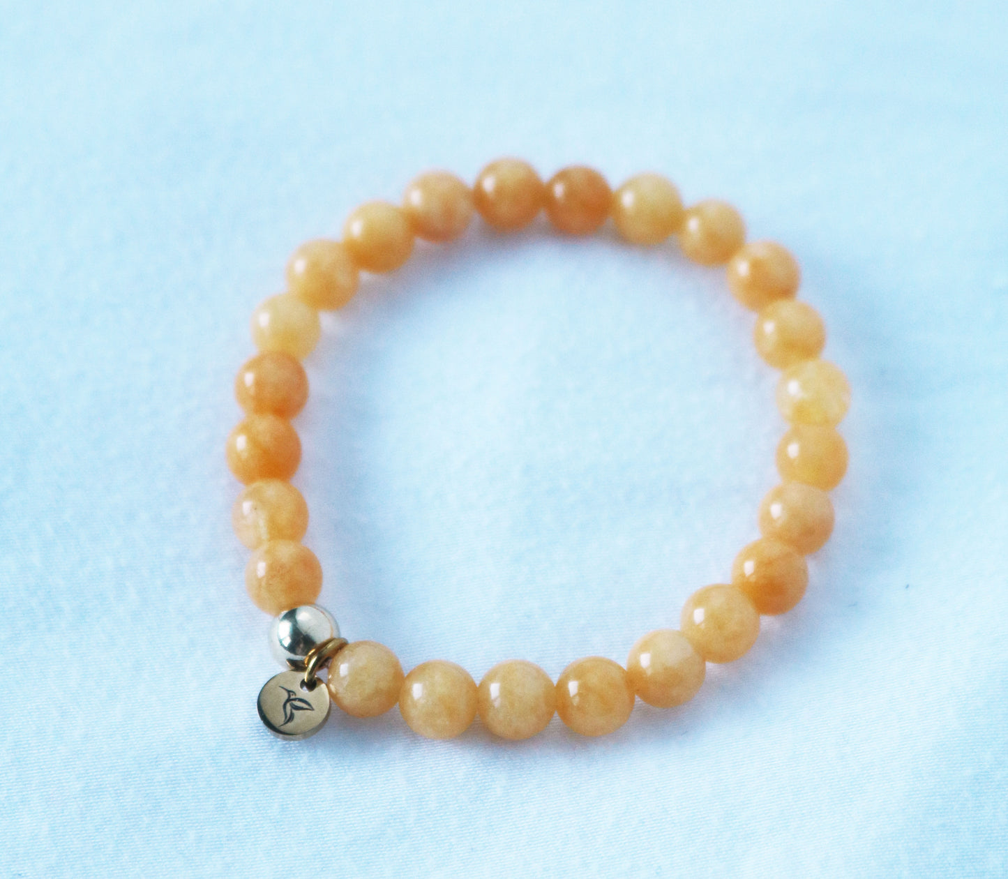 Girls Abundance Bracelet | Yellow Jade with 14k Gold Filled Bead