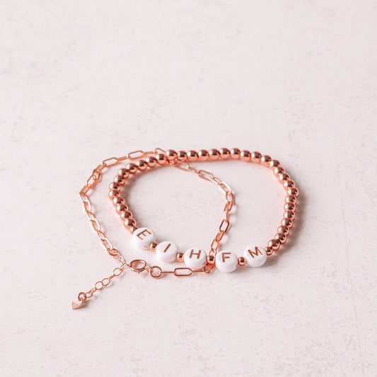 AFFIRMATION & PAPER CLIP CHAIN Bundle | 14K Rose Gold Filled