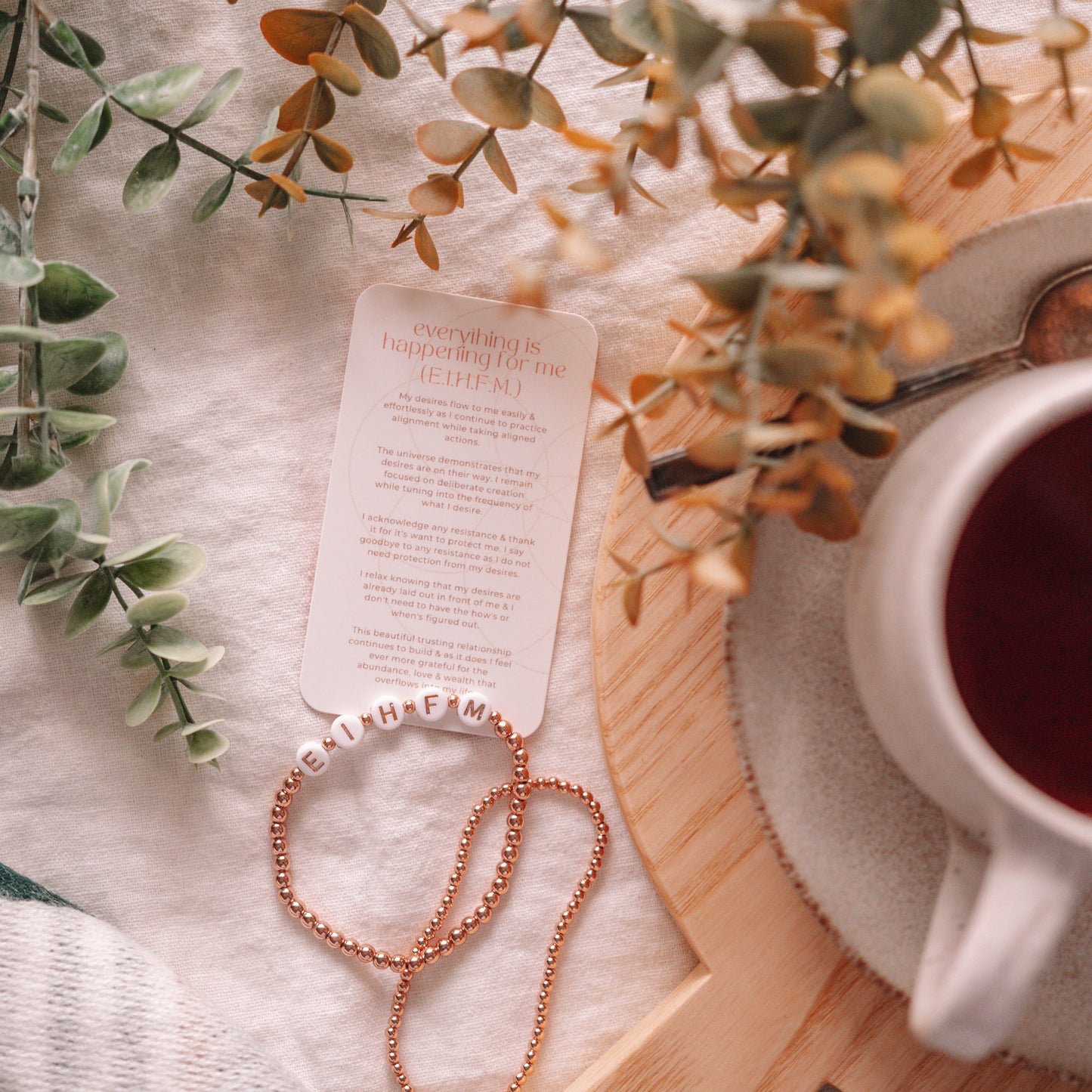 EVERYTHING IS HAPPENING FOR ME Bracelet | 14K Rose Gold Filled