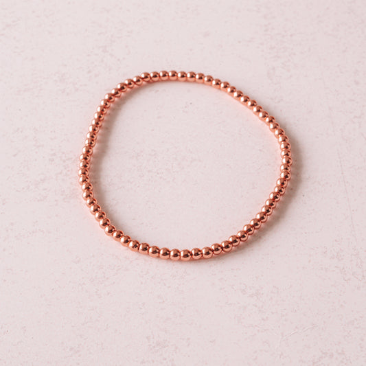 PLAIN JANE Beaded Bracelet | 14K Rose Gold Filled