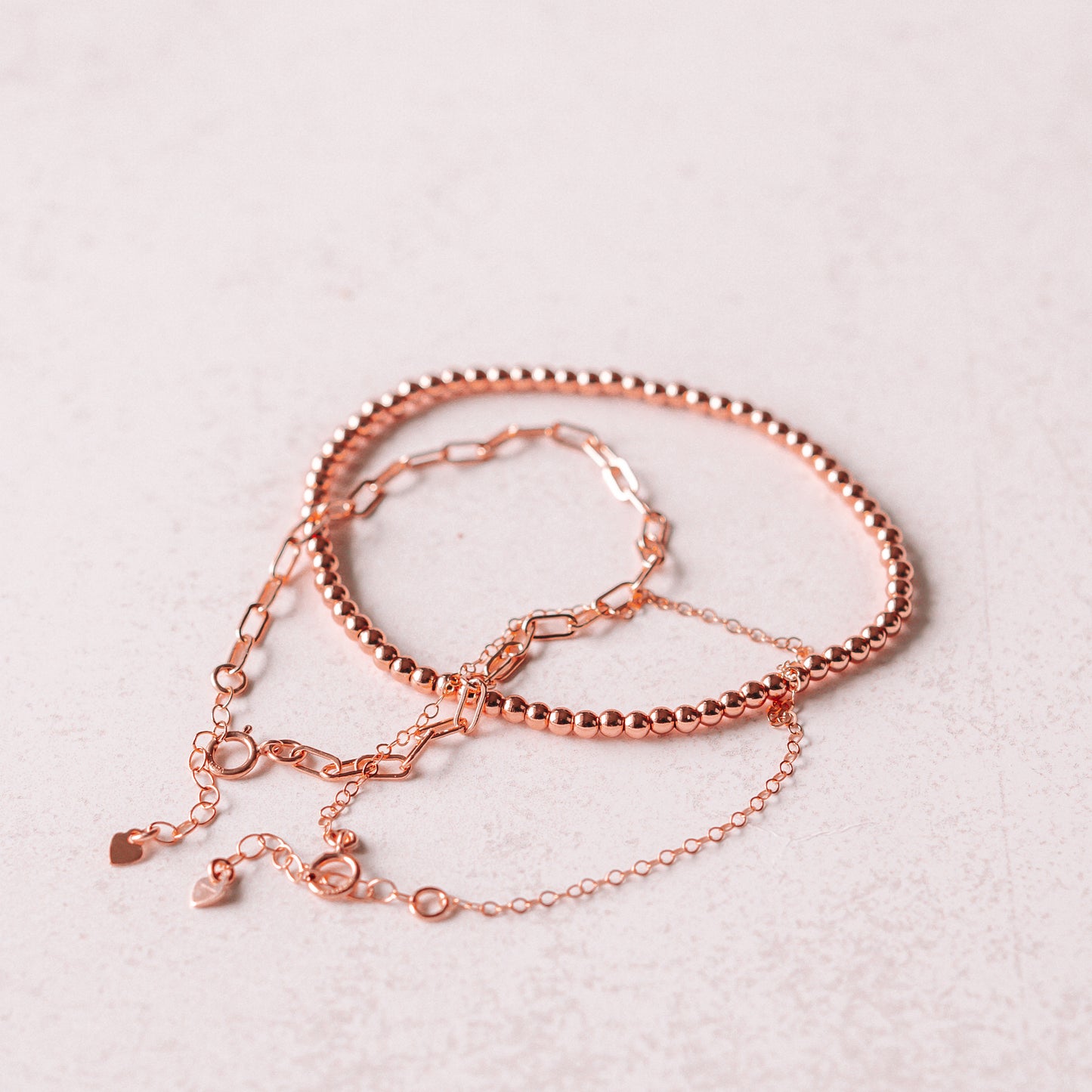 PLAIN JANE Beaded Bracelet | 14K Rose Gold Filled